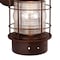 Vaxcel Hyannis 1 Light Bronze Coastal Lantern Cylinder Outdoor Wall Lantern Clear Glass OW37081BBZ - alternate 4